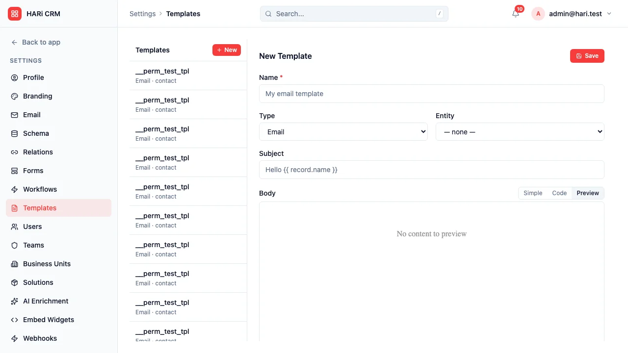 Templates & Documents